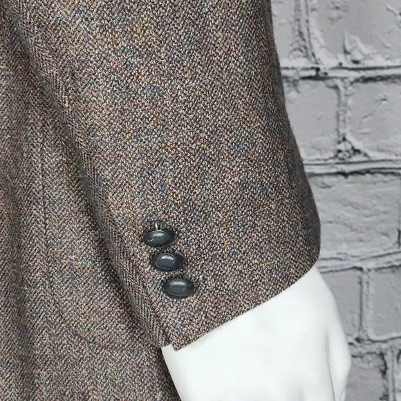 Givenchy Gentleman Vintage Wool Tweed Blazer, Men's 42R - Picture 5 of 14